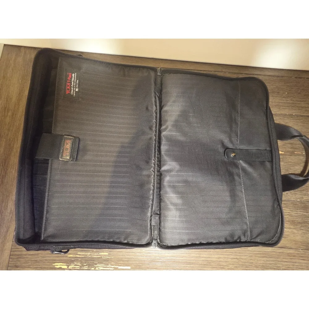 Tumi T-Pass Black Ballistic Nylon Laptop Briefcase Bag 26145D4